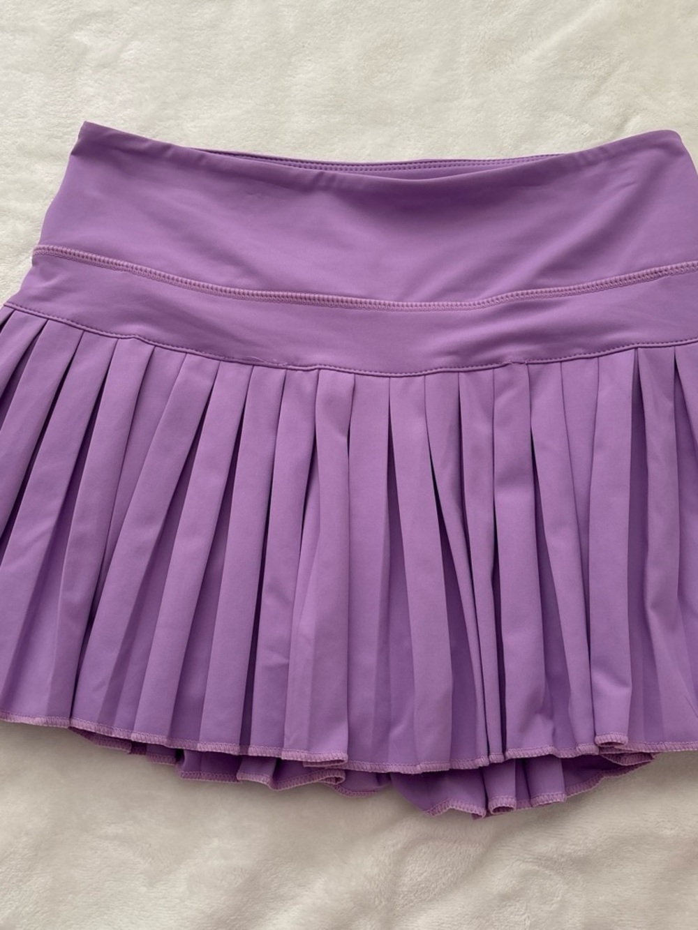 Purple Gold Hinge Pleated Tennis Skirt